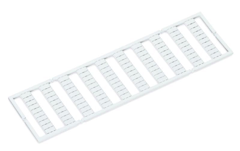 WAGO 793-5569 (AS Card of 10X10), Black Marking, Horizontal Marking, Marked 51-60 (10X), SNAP-ON Type, Stretchable 5-5.2 MM Width, White, WMB Card