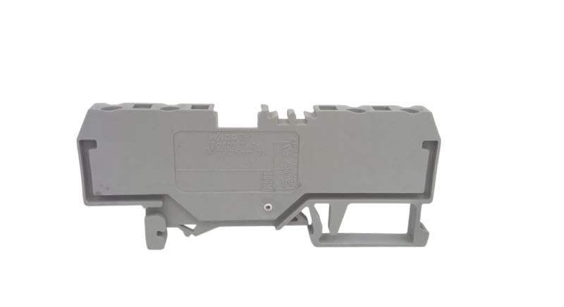 WAGO 280-833 4 Position, Conductor Area CSA: 2.5MM SQ Wire Connection Method: CLAMP, DIN Rail, Rated Current: 20A, Rated Voltage: 800V, Terminal Block