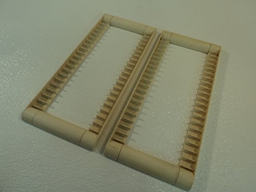 Standard Compact Disc CD Storage Holder Set of 2 14in L x 6in W x 1in H Ivory