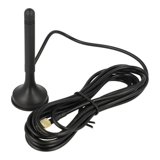 758-975 | WAGO Magnetic Foot Antenna, 2.5M Cable and SMA Plug, GSM/UMTS/LTE/Bluetooth/WLAN