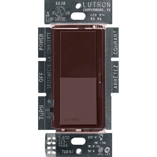 Lutron DVCL-153P-BR LED+ Dimmer Switch, 1 pack, Brown