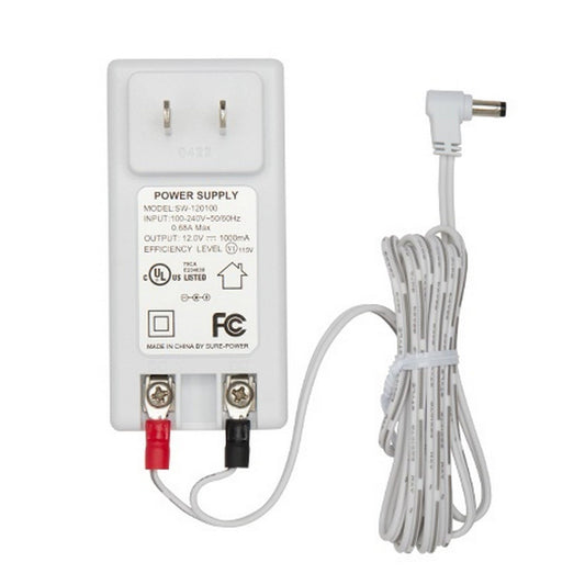 Qolsys IQ Hub Power Supply Replacement - QR0117-840 - Black - Compact - Barrel Connector