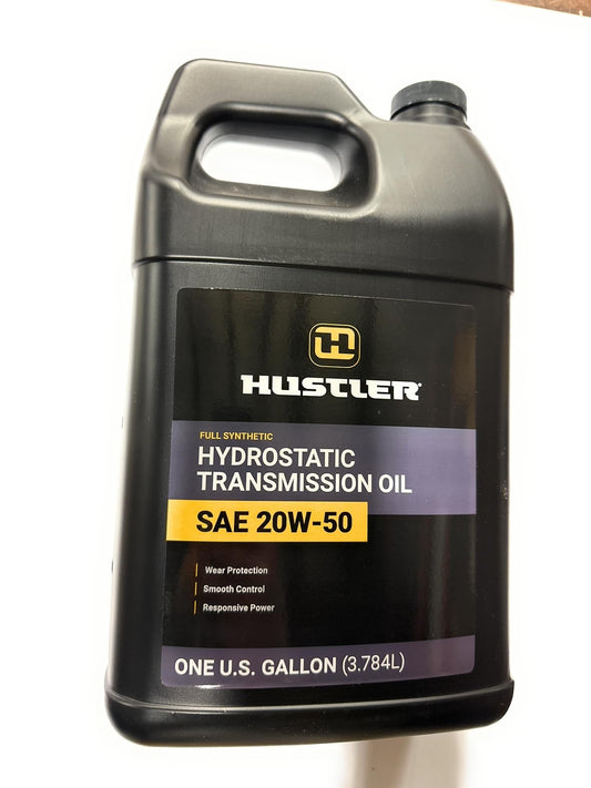 Hustler Zero Turn Lawn Mower 20w50 Full Synthetic Hydrostatic Transmission Oil (1Gallon), Clear, 606953