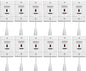 Alpha Communications SF117/2A Pack of 12 Emergency Call Switch; Red Call-Placed Indicator; Durable ABS Plastic Faceplate; 2 Circuits to Operate 1-2 Signaling Devices; 125V, 2A